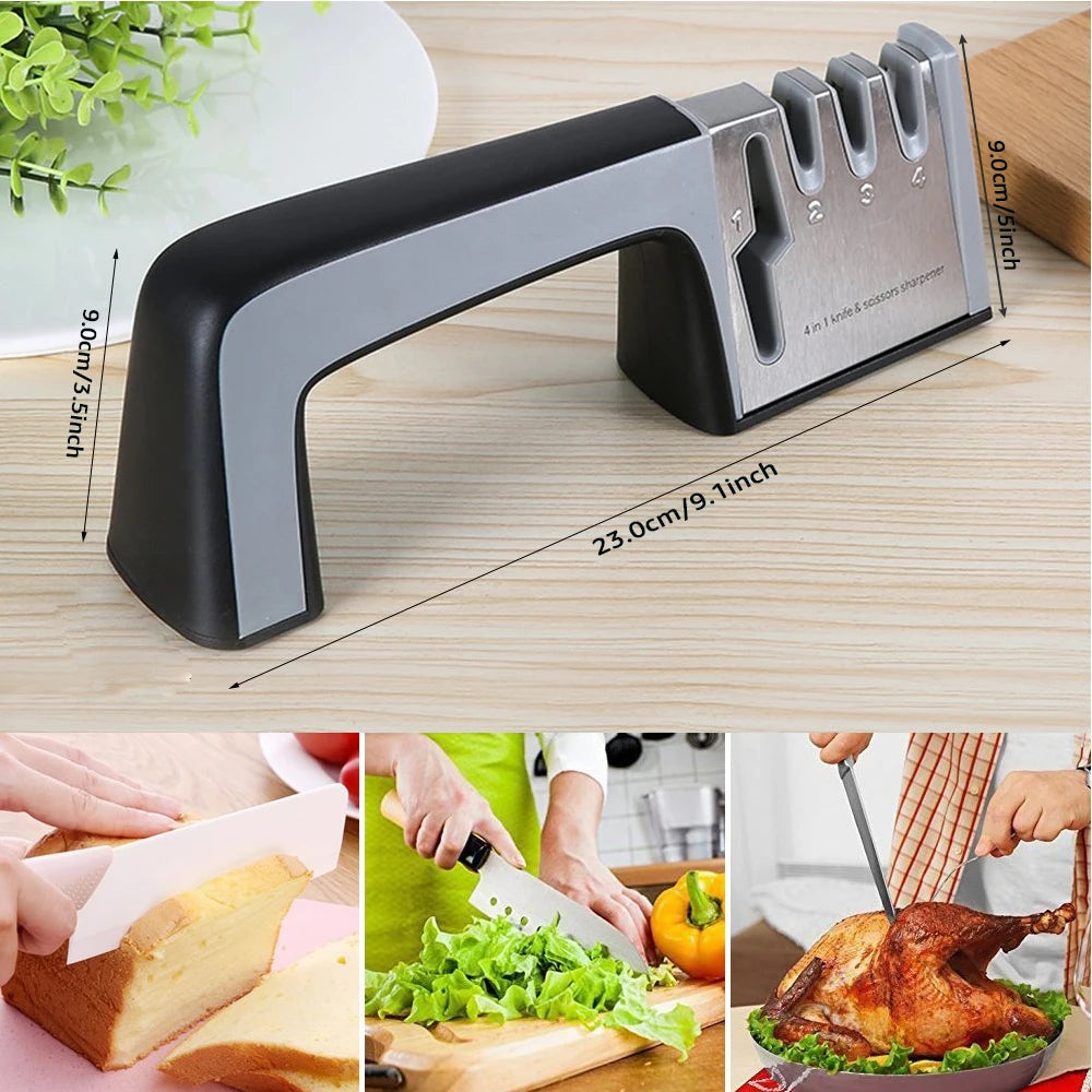 clHouse & Home
Professional knife sharpener 

4-stage kitchen knife grinder

Scissor sharpening tool

Manual knife whetstone

Diamond grit sharpener

Kitchen blade restorer

Home chef accessories

Non-slip knife grinder