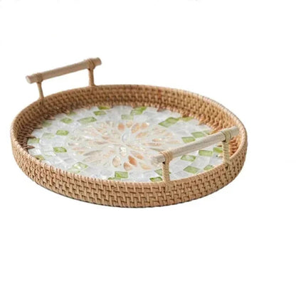 clHouse & Home
Rattan storage tray 

Shell inlay wicker basket

Boho living room organiser

Handcrafted jewellery tray

Round rattan tray with handles

Natural shell home decor

Artisan woven tray

Wicker trinket organiser