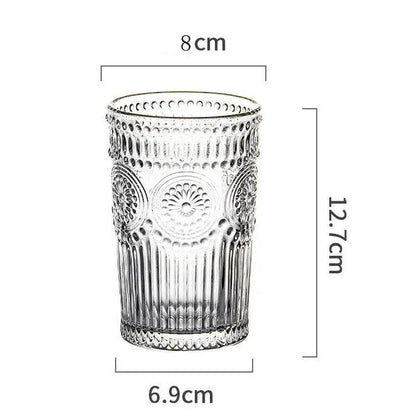 Glass Cups Cold Drink Cups Iced Coffee Iced Tea Cocktails Stylish Durable High-Quality