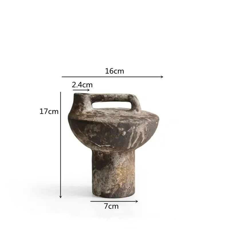 Vintage Coarse Pottery Vase