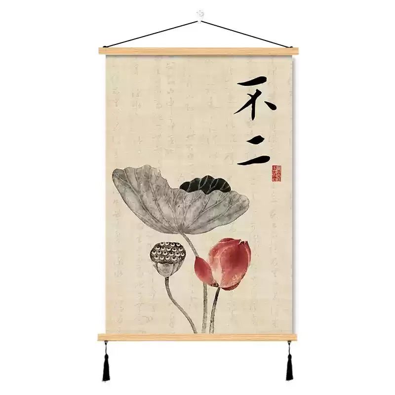 Zen wall art scroll

Buddhist calligraphy hanging

Feng Shui wall decor

Oriental canvas scroll

Spiritual home accessories

Traditional Chinese wall art

Mindfulness room decoration

Auspicious geomancy pendant

Meditation space art