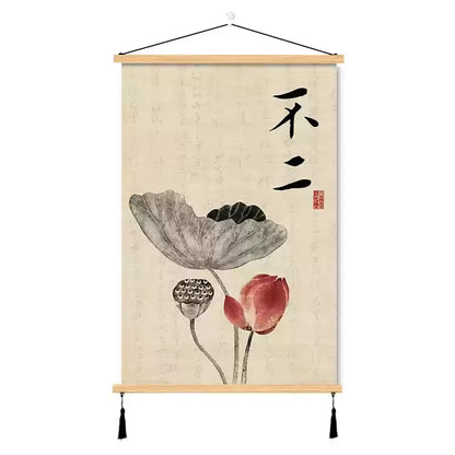 Zen wall art scroll

Buddhist calligraphy hanging

Feng Shui wall decor

Oriental canvas scroll

Spiritual home accessories

Traditional Chinese wall art

Mindfulness room decoration

Auspicious geomancy pendant

Meditation space art