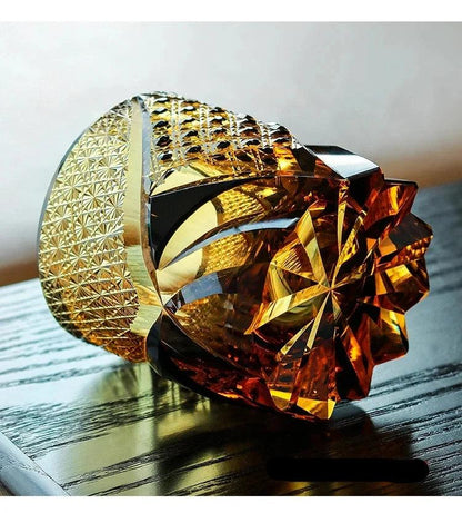 Whiskey Glass Amber Crystal Handcrafted Luxury Elegant Unique Hand-Cut Special Occasions Connoisseur

Utensils Drinkware

Home Decor Gift