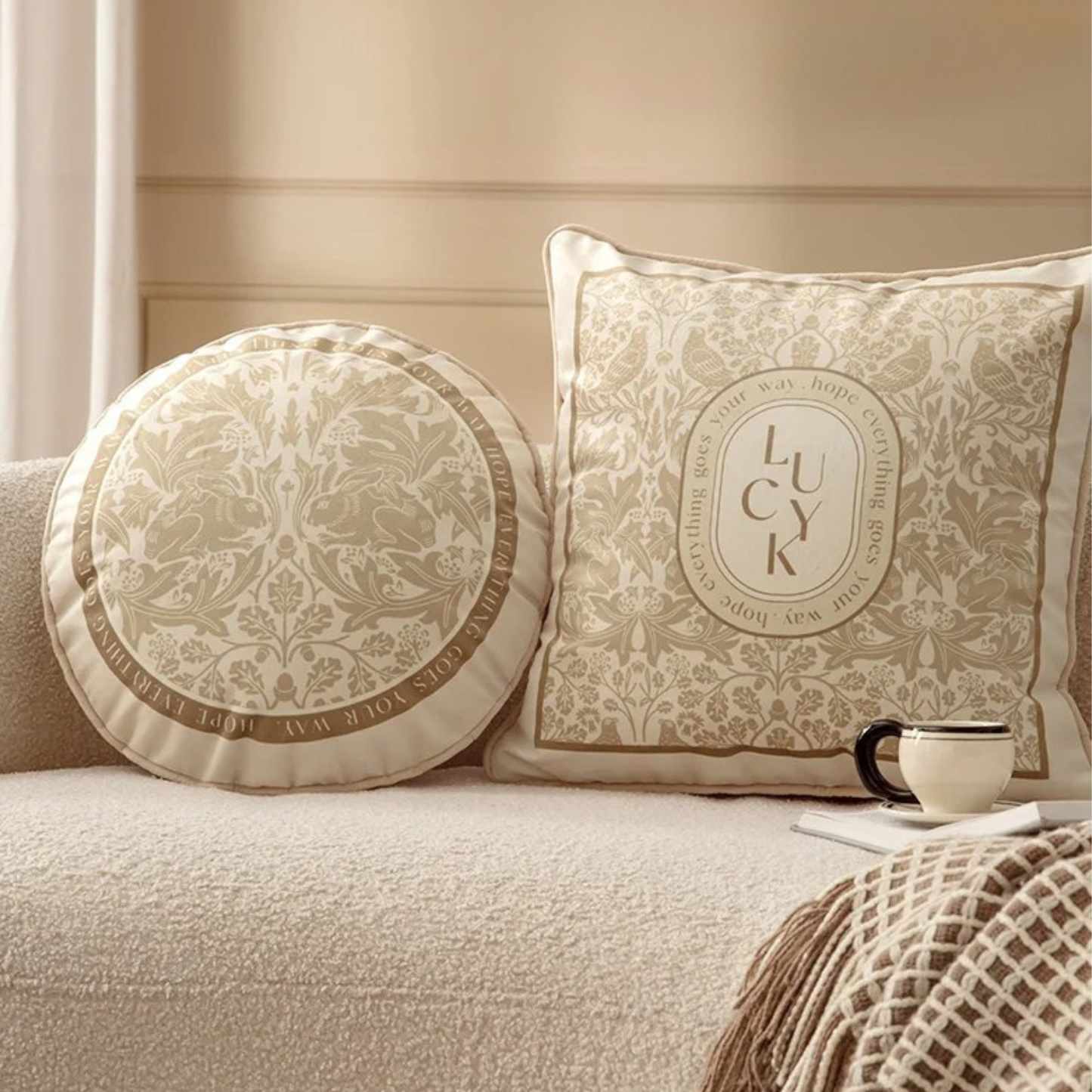 "Dark Forest" Botanical Velvet Cushion Cover