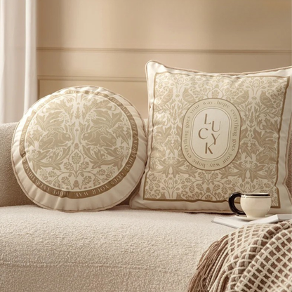 "Dark Forest" Botanical Velvet Cushion Cover