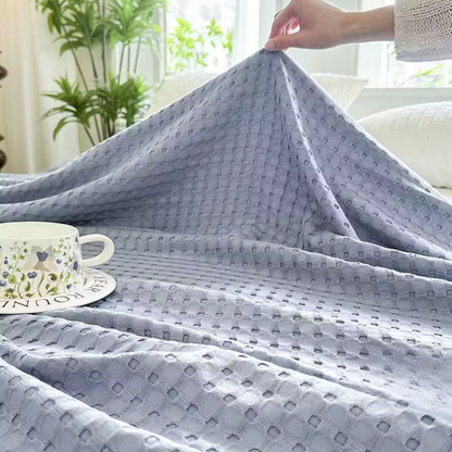 "Waffle Weave" 100% Bamboo Fibre Cooling Summer Blanket