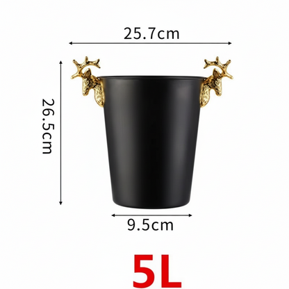 "Midnight Gala" Luxury Stainless Steel Ice Bucket