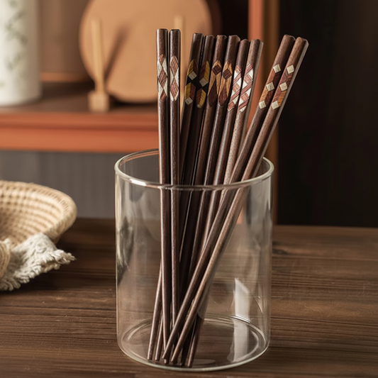 clHouse & Home
Black walnut wooden chopsticks UK

Japanese style sushi sticks set

Reusable wooden chopsticks for gift

Handmade walnut wood tableware

Minimalist Asian dining utensils

Premium wooden ramen sticks

Unique patchwork chopsticks 5 pairs

Sustainable wooden kitchenware