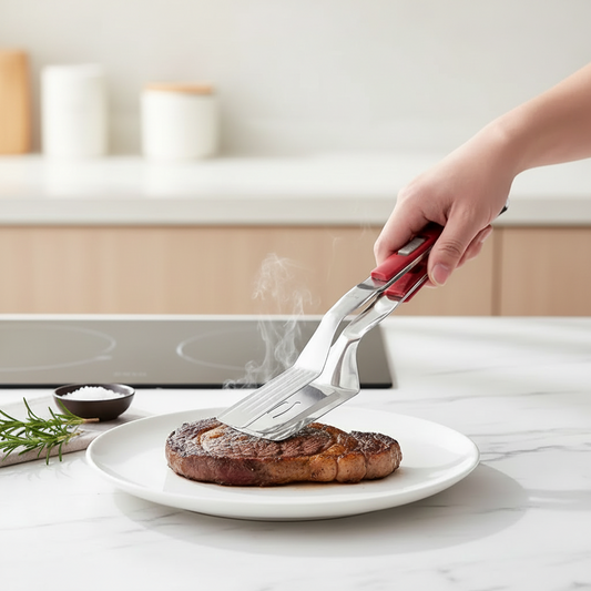 "Master-Flip" 2-in-1 Steak Spatula Tongs